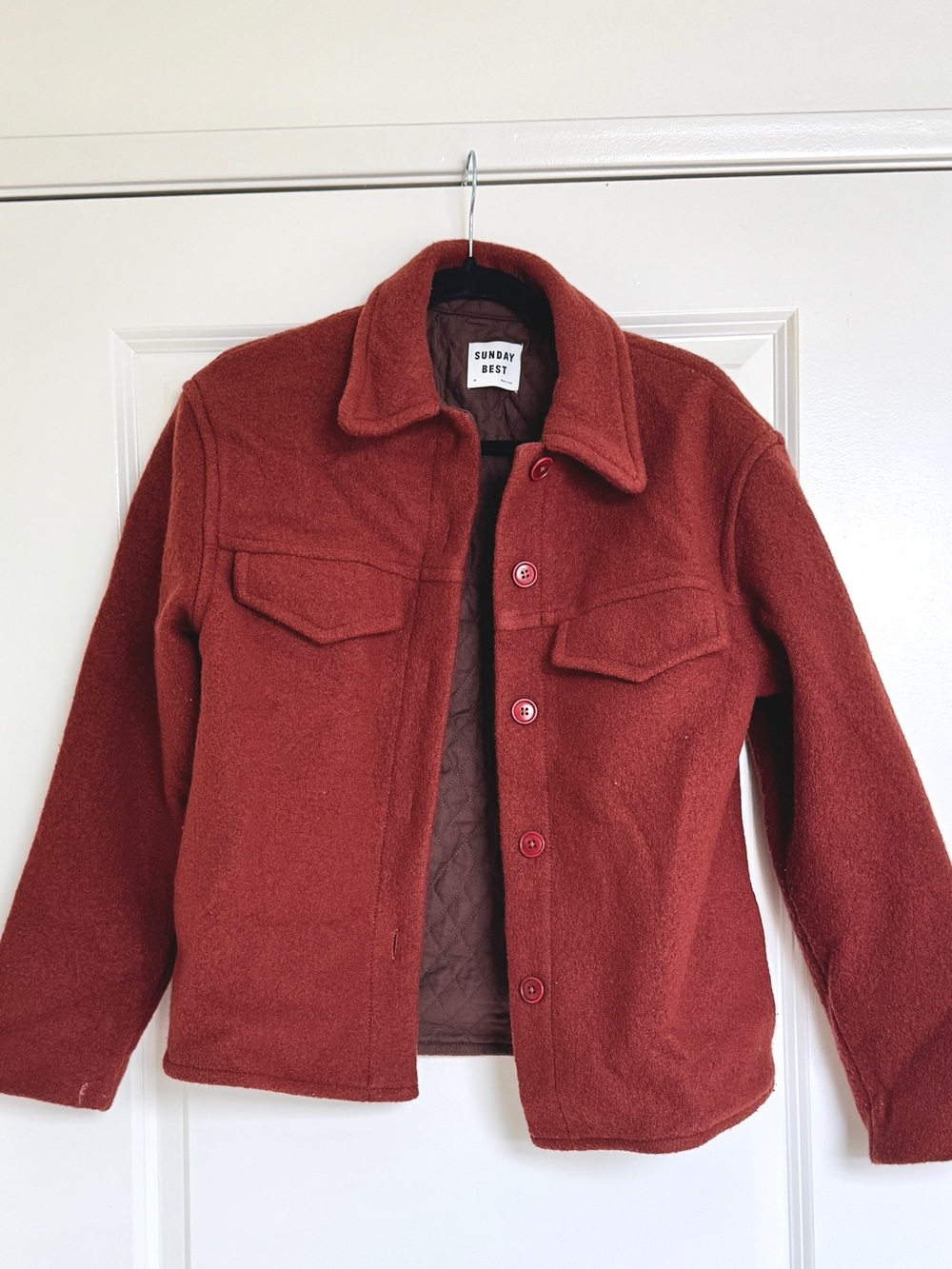 Sunday Best Rust Red Teddy Jacket